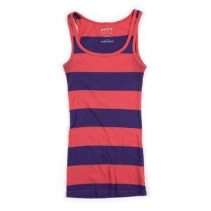 OLD NAVY ribbed knit color block striped tank size XS